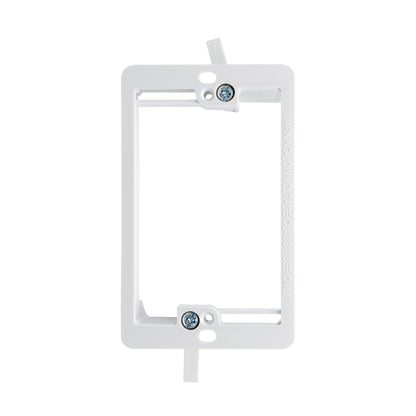 1-Gang Low Voltage Retrofit Mounting Bracket for Drywall, Non-Metallic Old-Work Bracket for Low-Voltage Wall Plates & Cable Pass-Throughs