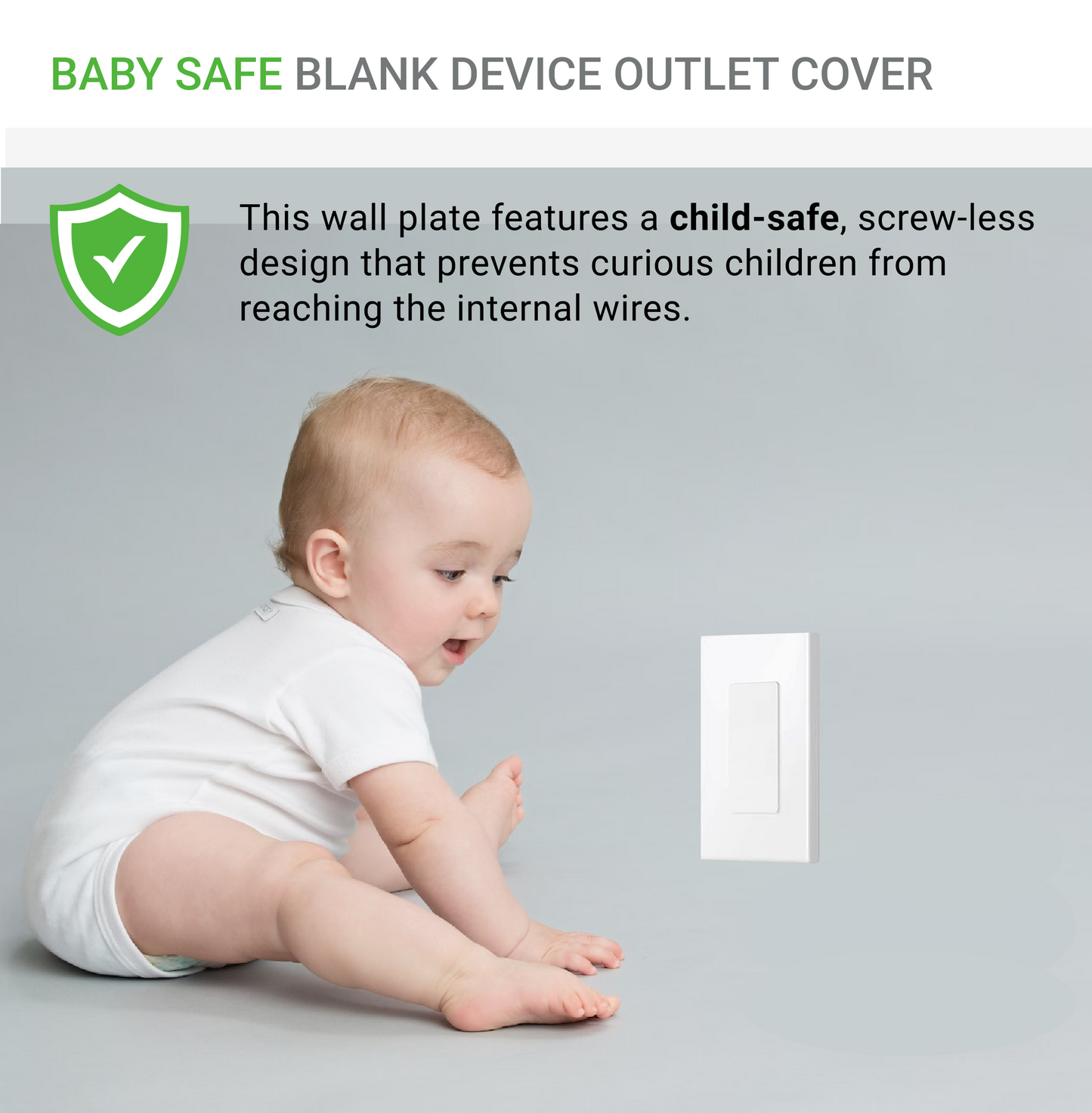 Decorator 1 Port Keystone Insert, 1-Gang Rocker Wall Plate Insert