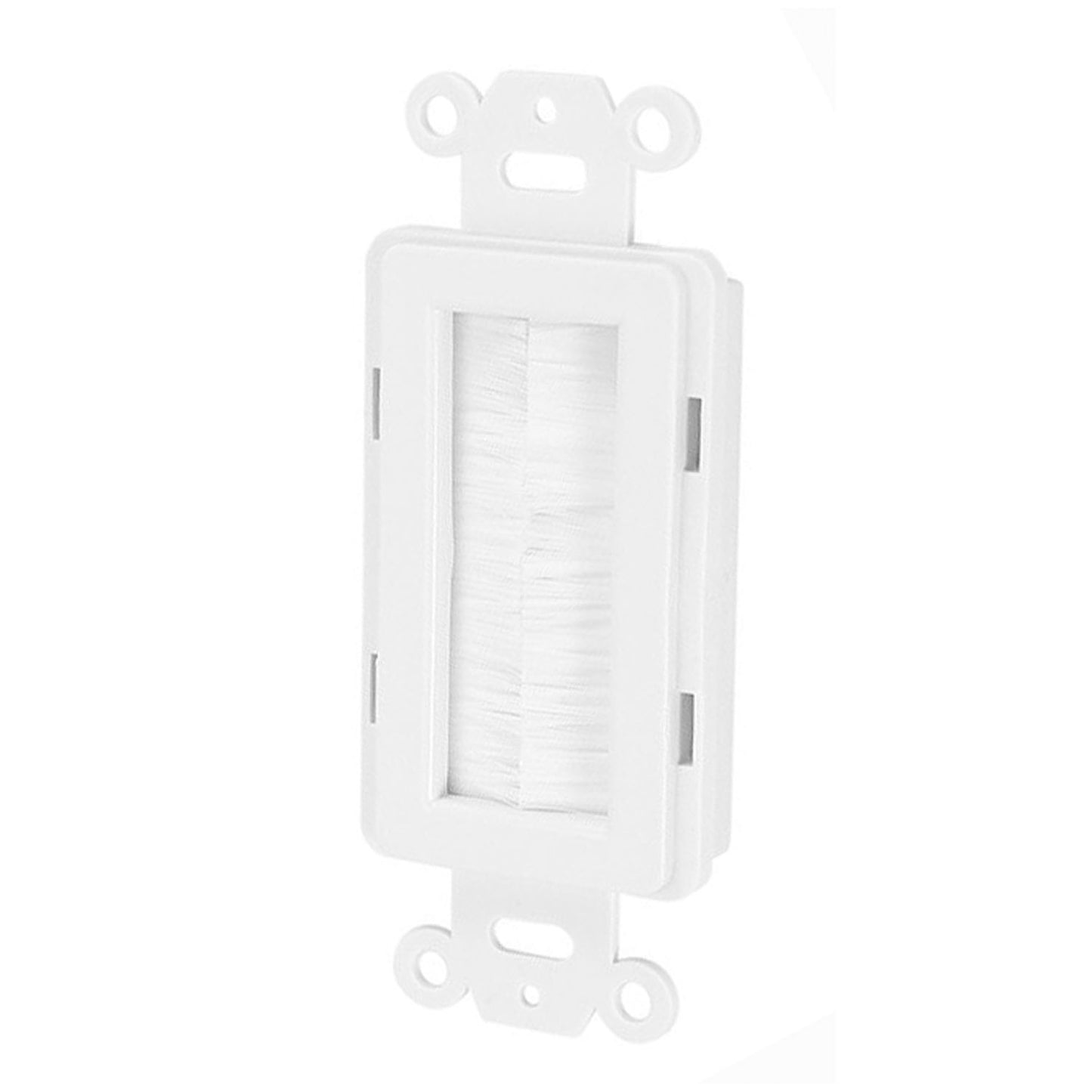 Decorator Brush Passthrough, Brush Wall Plate Insert, Black