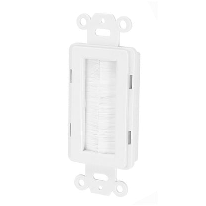 Decorator Brush Passthrough, Brush Wall Plate Insert, Black