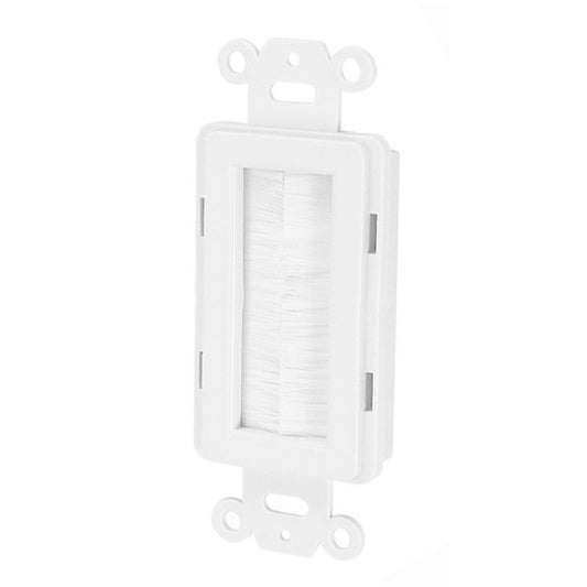 Decorator Brush Passthrough, Brush Wall Plate Insert, Black