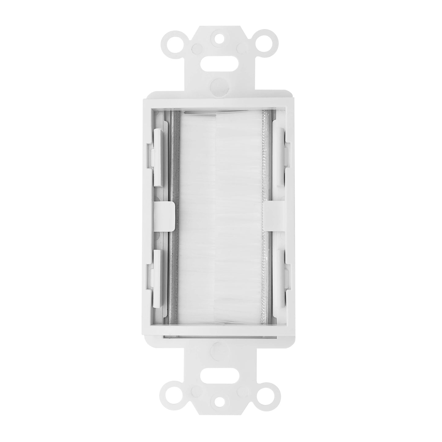 Decorator Brush Passthrough, Brush Wall Plate Insert, Black