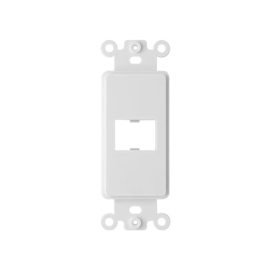 Decorator HDMI 1-Port Insert, 1-Gang Rocker Wall Plate Insert
