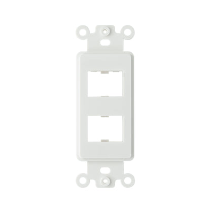 Decorator HDMI 2-Port Insert, 1-Gang Rocker Wall Plate Insert