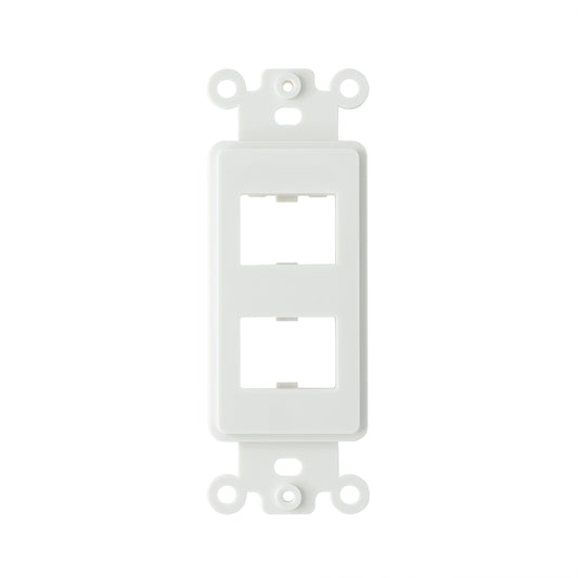 Decorator HDMI 2-Port Insert, 1-Gang Rocker Wall Plate Insert