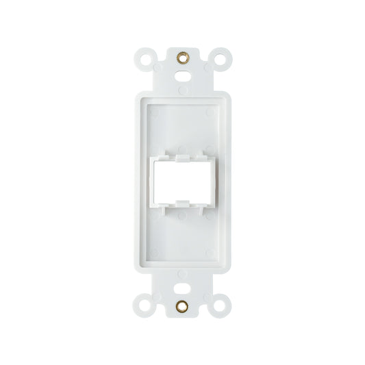 Decorator HDMI 1-Port Insert with Nut, 1-Gang Rocker Wall Plate Insert