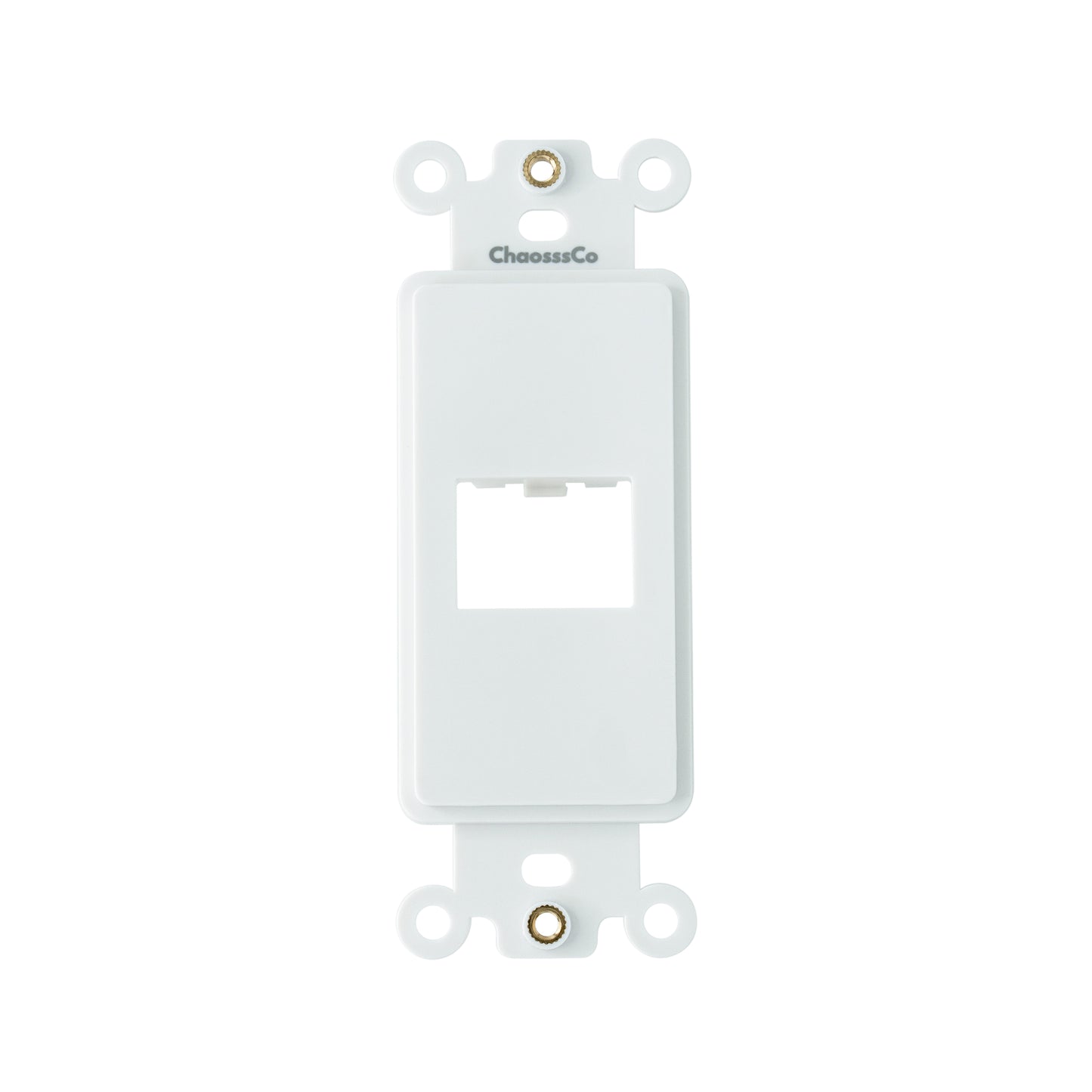 Decorator HDMI 1-Port Insert with Nut, 1-Gang Rocker Wall Plate Insert