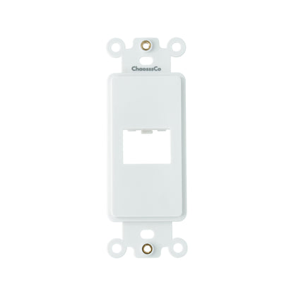 Decorator HDMI 1-Port Insert with Nut, 1-Gang Rocker Wall Plate Insert