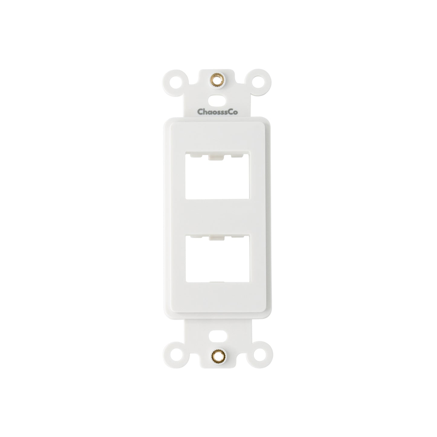 Decorator HDMI 2-Port Insert with Nut, 1-Gang Rocker Wall Plate Insert