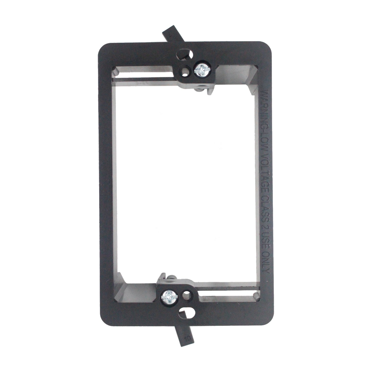 1-Gang Low Voltage Retrofit Mounting Bracket for Drywall, Non-Metallic Old-Work Bracket for Low-Voltage Wall Plates & Cable Pass-Throughs