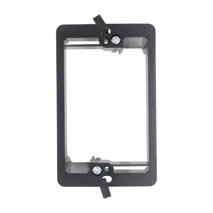 1-Gang Low Voltage Retrofit Mounting Bracket for Drywall, Non-Metallic Old-Work Bracket for Low-Voltage Wall Plates & Cable Pass-Throughs