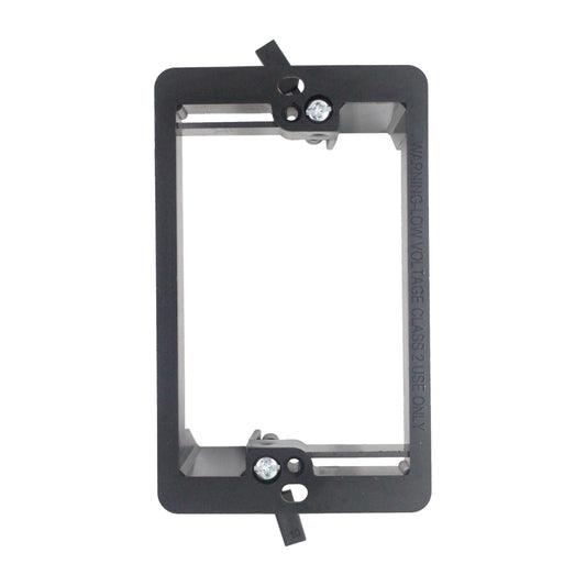 1-Gang Low Voltage Retrofit Mounting Bracket for Drywall, Non-Metallic Old-Work Bracket for Low-Voltage Wall Plates & Cable Pass-Throughs