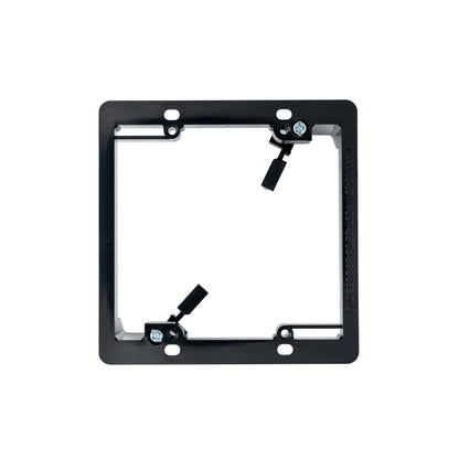 2-Gang Low Voltage Retrofit Mounting Bracket for Drywall, Non-Metallic Old-Work Bracket for Low-Voltage Wall Plates & Cable Pass-Throughs