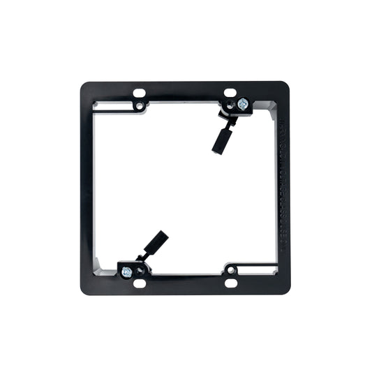 2-Gang Low Voltage Retrofit Mounting Bracket for Drywall, Non-Metallic Old-Work Bracket for Low-Voltage Wall Plates & Cable Pass-Throughs
