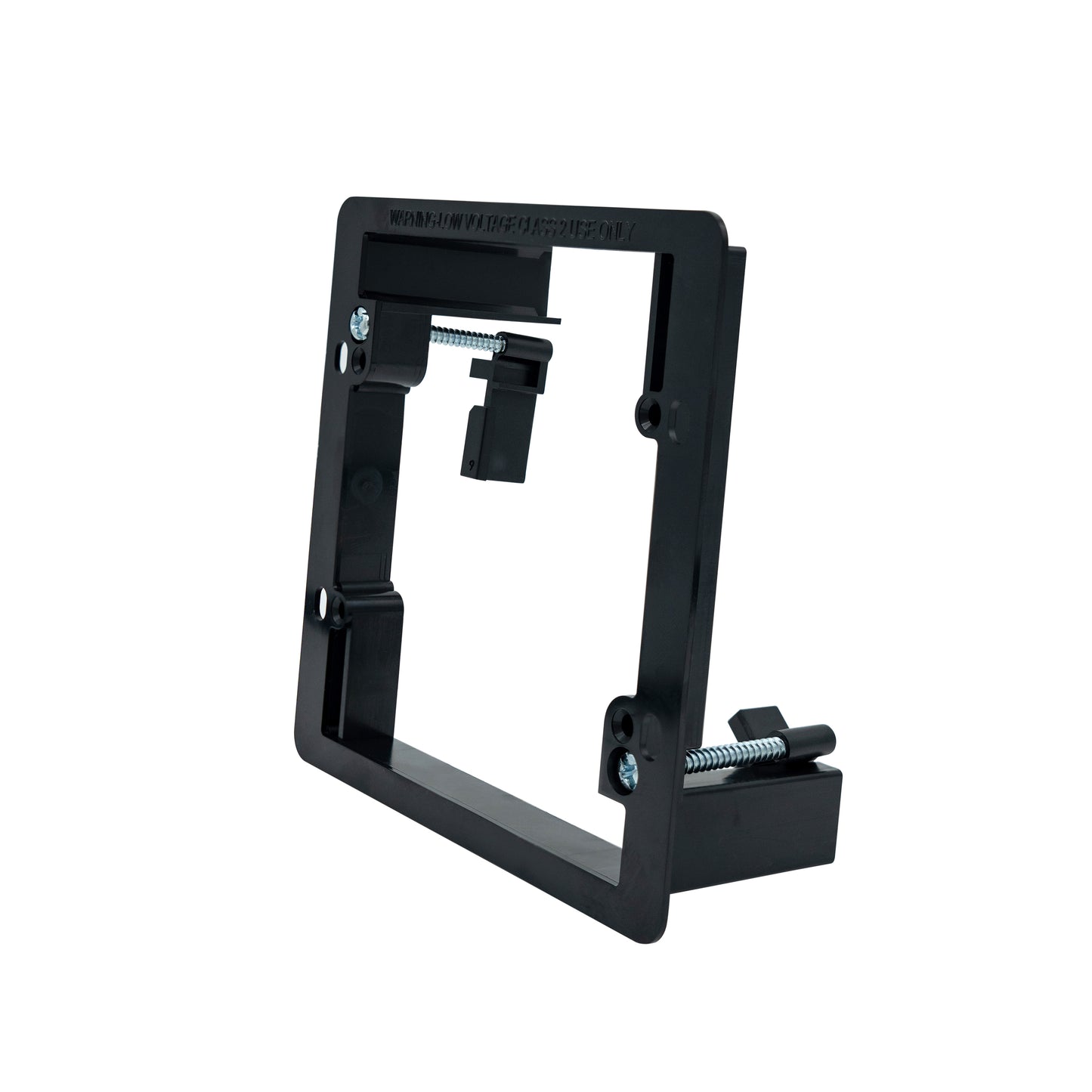 2-Gang Low Voltage Retrofit Mounting Bracket for Drywall, Non-Metallic Old-Work Bracket for Low-Voltage Wall Plates & Cable Pass-Throughs