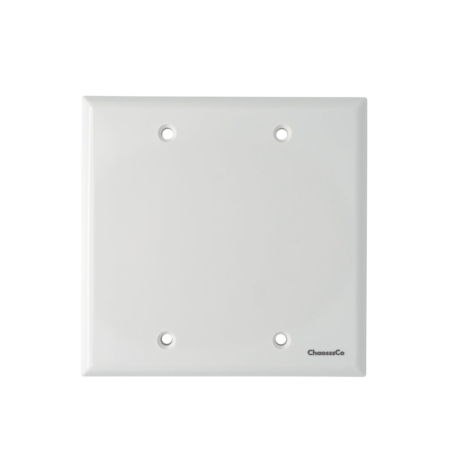 2-Gang Blank Wall Plate for Outlet Switch Cover