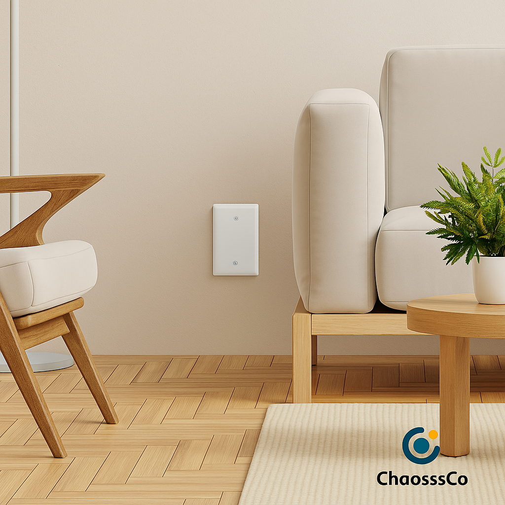 1-Gang Blank Wall Plate for Outlet Switch Cover