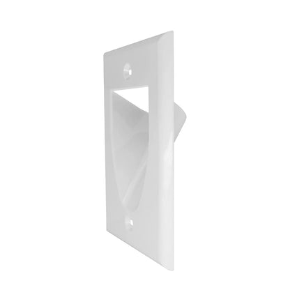 1-Gang Recessed Cable Wall Plate for Low Voltage AV Cables